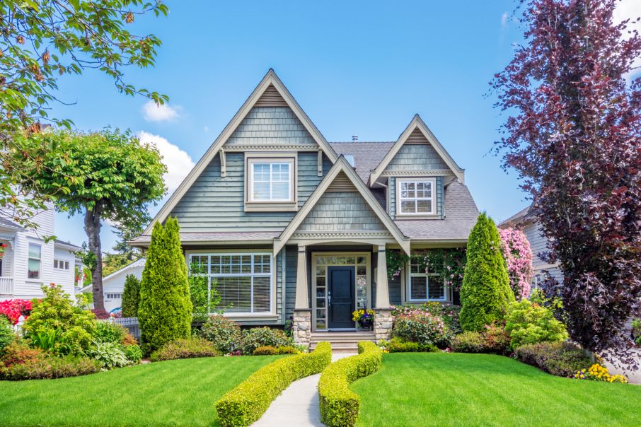 Gray Roofed Home of Cozy Comfort