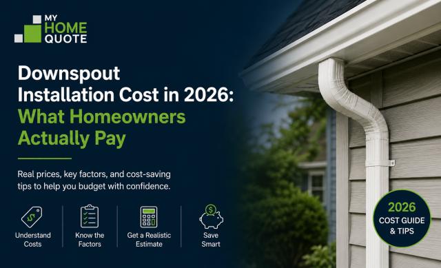 Downspout Installation Cost in 2026: What Homeowners Actually Pay