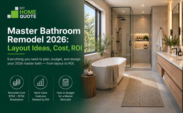Master Bathroom Remodel 2026: Layout Ideas, Cost, ROI (Complete Guide)