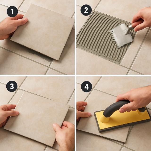 How to Reattach a Loose Tile