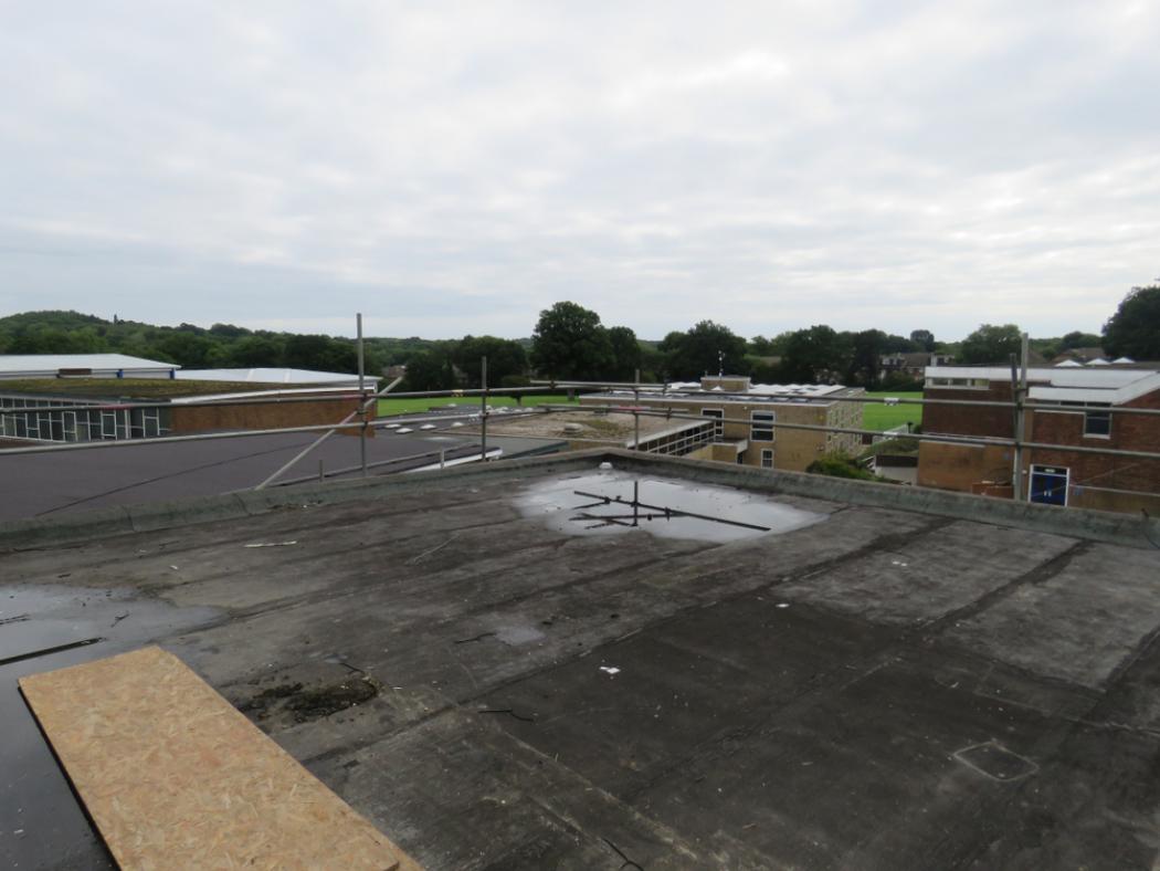 Old flat roof replacement